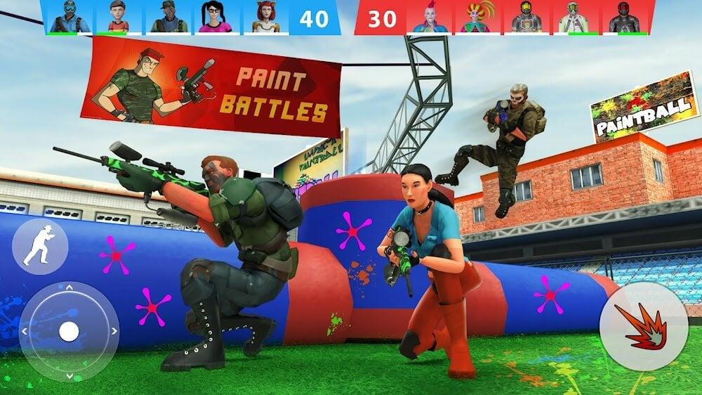 Paintball Shooting Game 3D ภาพหน้าจอ 0