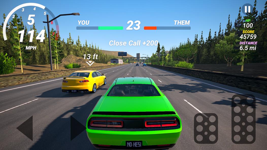 No Hesi Car Traffic Racing Mod স্ক্রিনশট 1