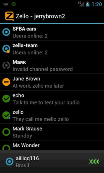 Zello PTT Walkie Talkie 螢幕截圖 3