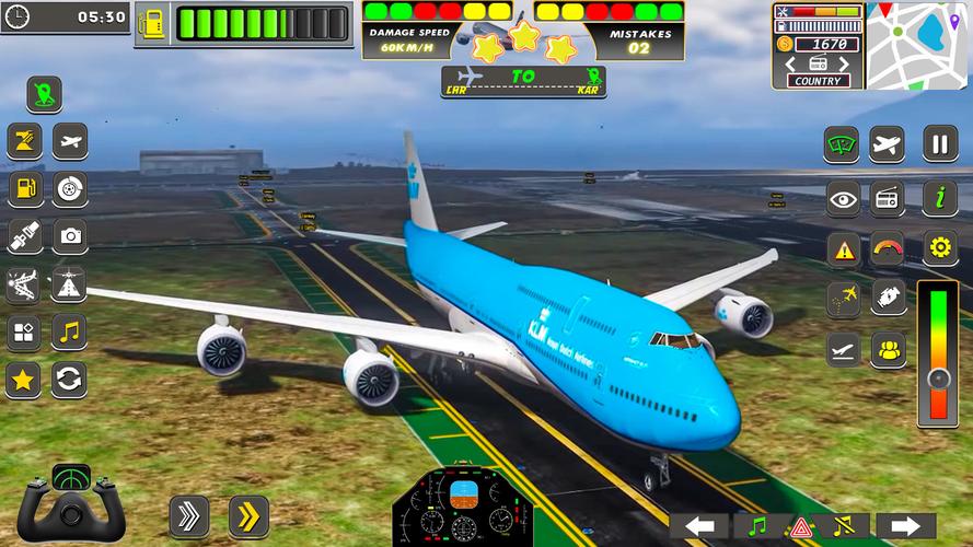 Real Flight Sim Airplane Games Ảnh chụp màn hình 1