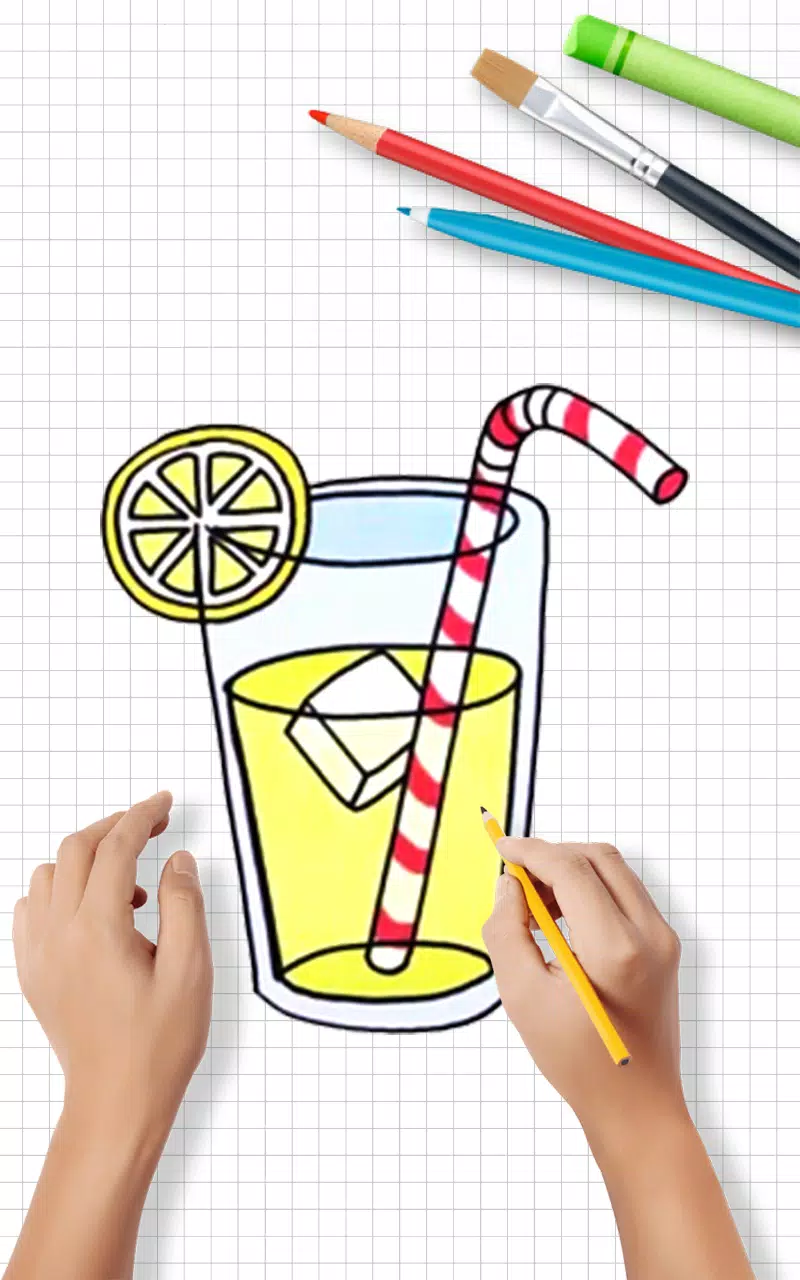 Draw Cute Drinks スクリーンショット 1