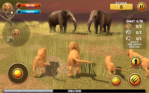 Schermata Wild Lion Simulator 3D 1