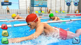 Schermata Aqua swimming pool racing 3D 3