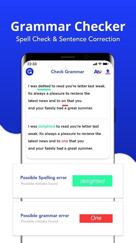 Grammar Checker Tangkapan skrin 3