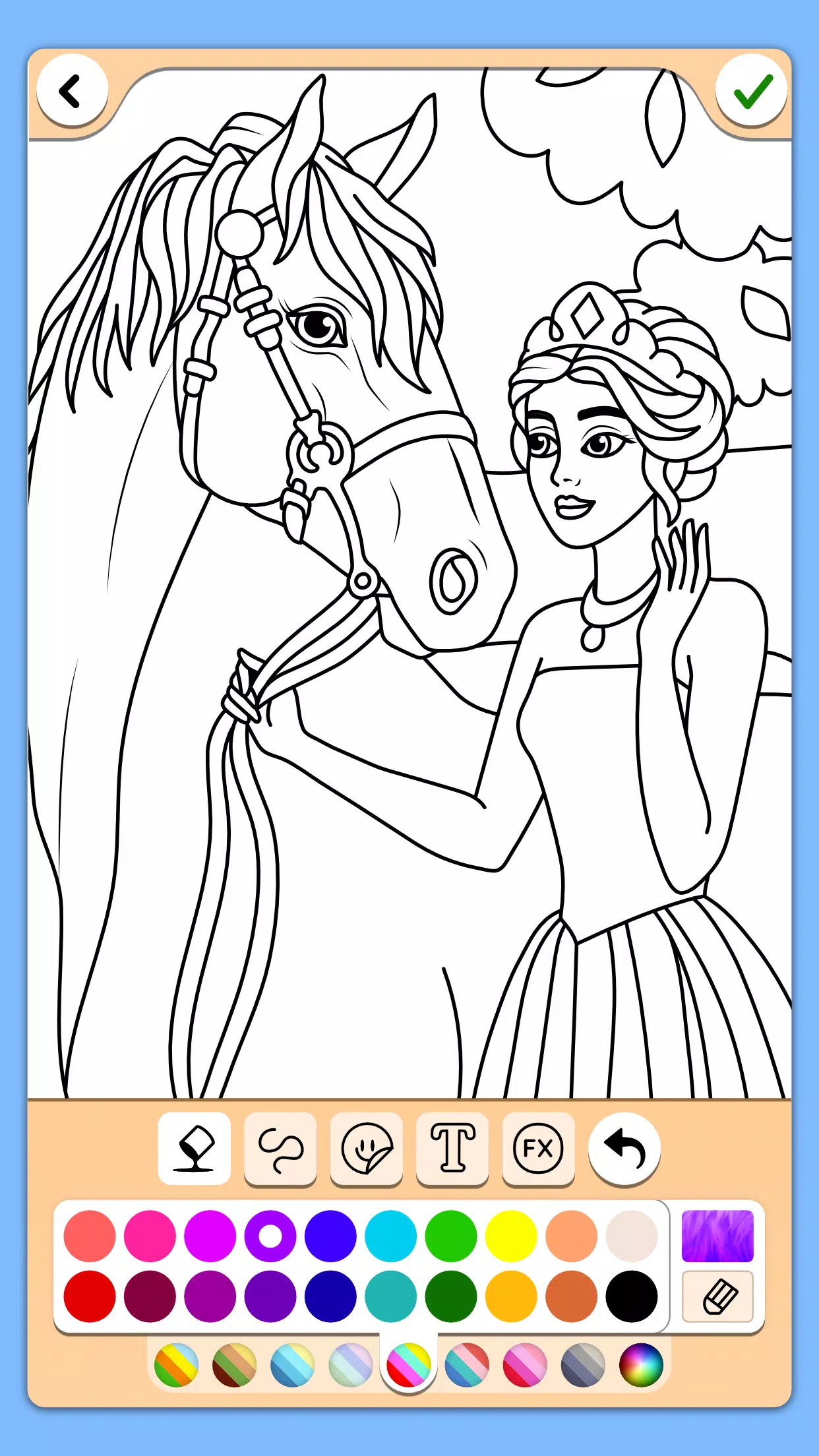 Princess Coloring Game ภาพหน้าจอ 3