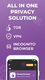 Private Onion Browser + VPN 螢幕截圖 0