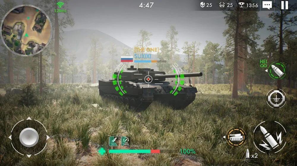 Tank Warfare Mod 螢幕截圖 1