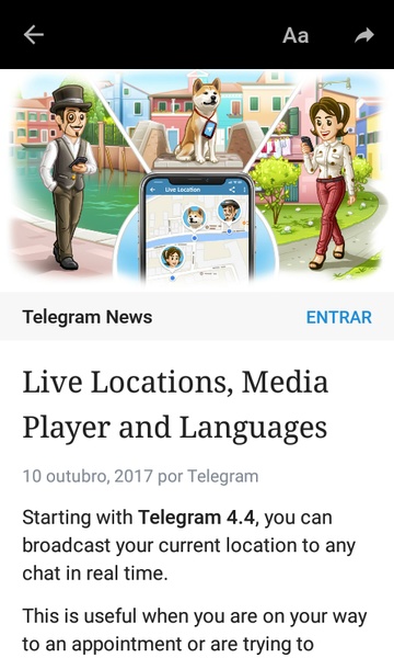 Telegram Black ภาพหน้าจอ 1