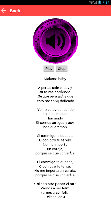 Schermata Felices Los 4 Maluma Musica Lyrics 1