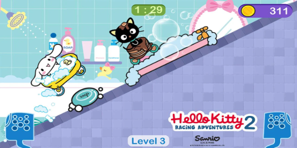 Hello Kitty games - car game स्क्रीनशॉट 1