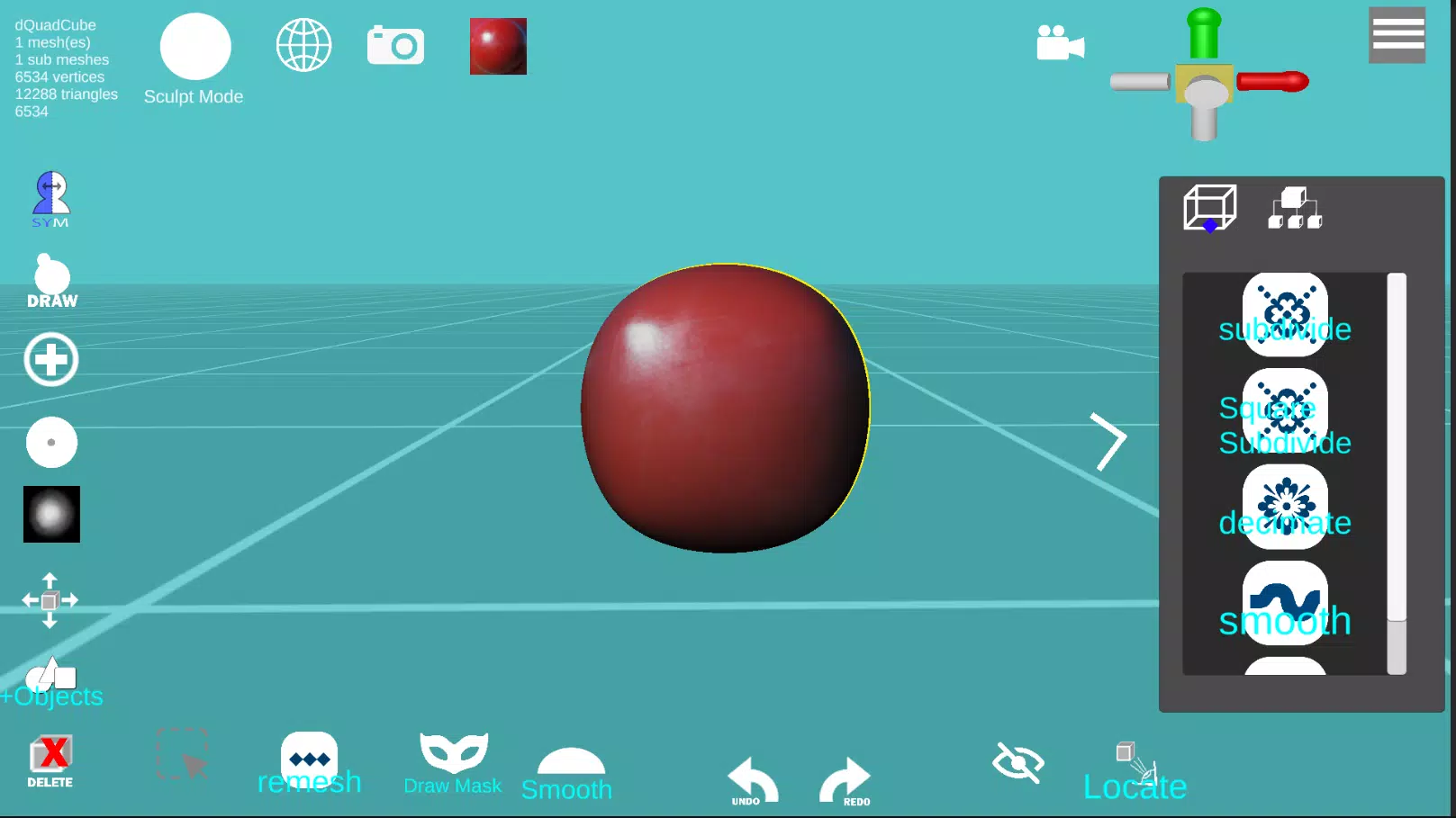 d3D Sculptor 螢幕截圖 0