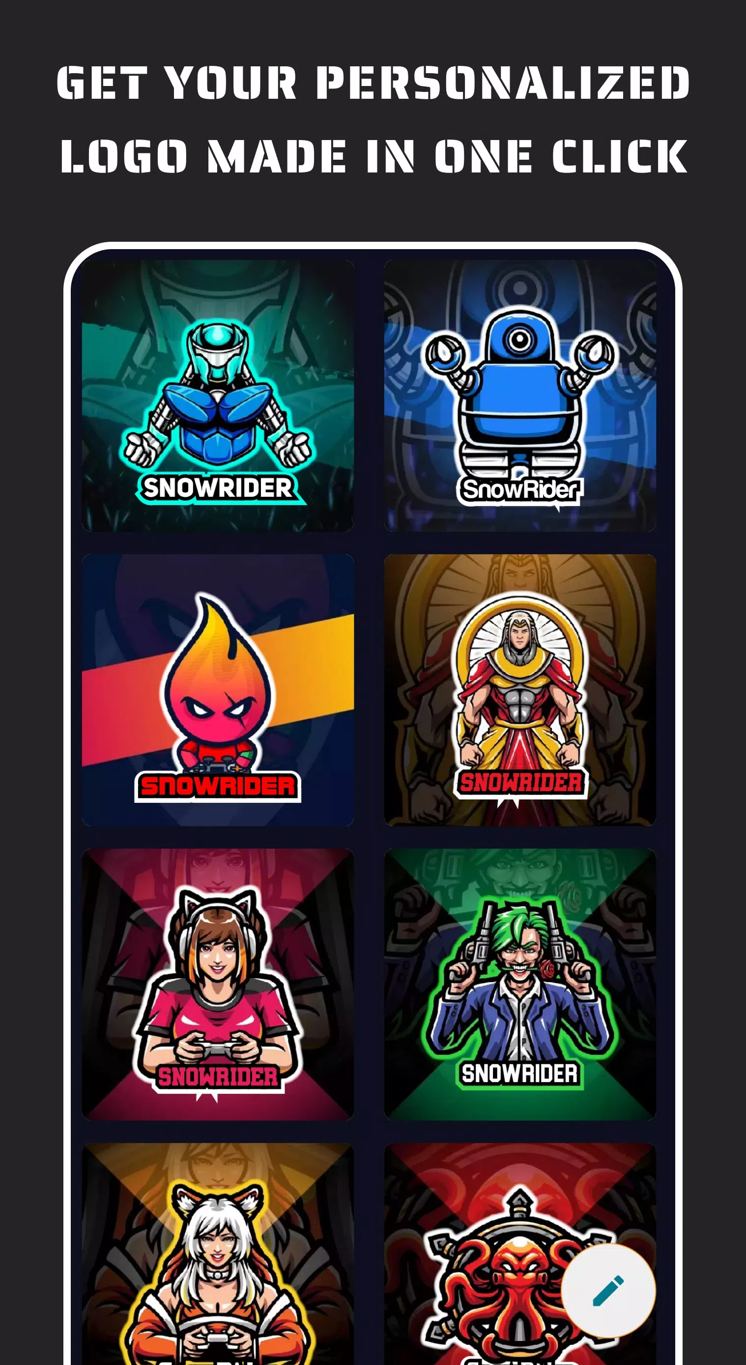 Esportify: Gaming Logo Maker Capture d'écran 0