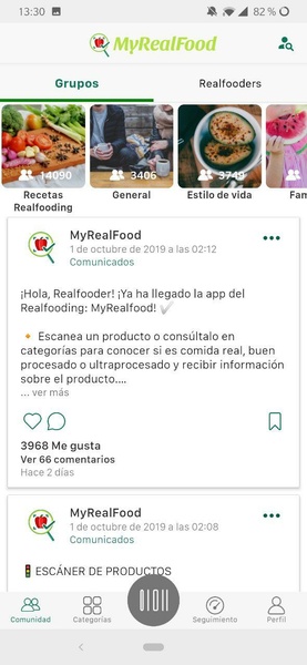 MyRealFood: Escáner y recetas Capture d'écran 2