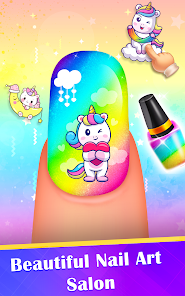 Schermata Nail polish game nail art 0