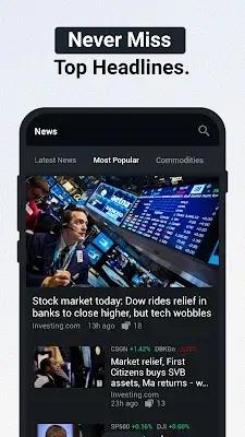 Schermata Investing.com: Stock Market 3