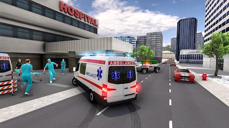 Ambulance Simulator Car Driver Скриншот 0