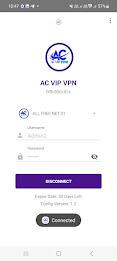 AC VIP VPN Tangkapan skrin 1