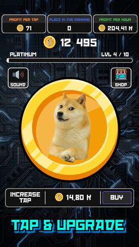 Schermata Crypto Clicker Doge Coin Idle 0