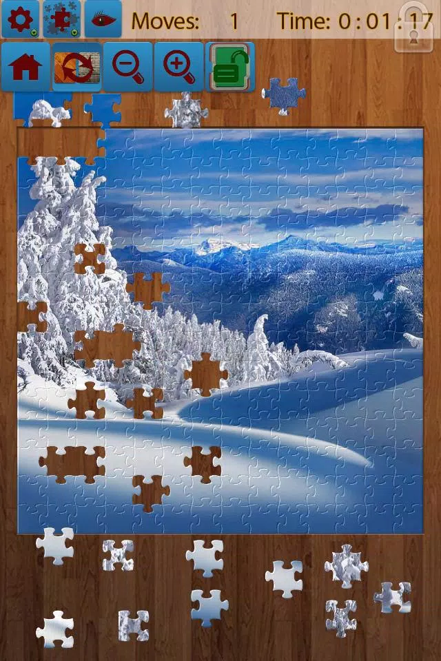 Snow Landscape Jigsaw Puzzles Ekran Görüntüsü 0