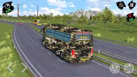 Army Bus Transporter Sim Games 螢幕截圖 1