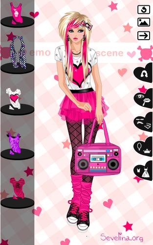 Emo dress up game স্ক্রিনশট 0