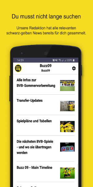 Buzz09–die schwarz-gelben News Schermafbeelding 1