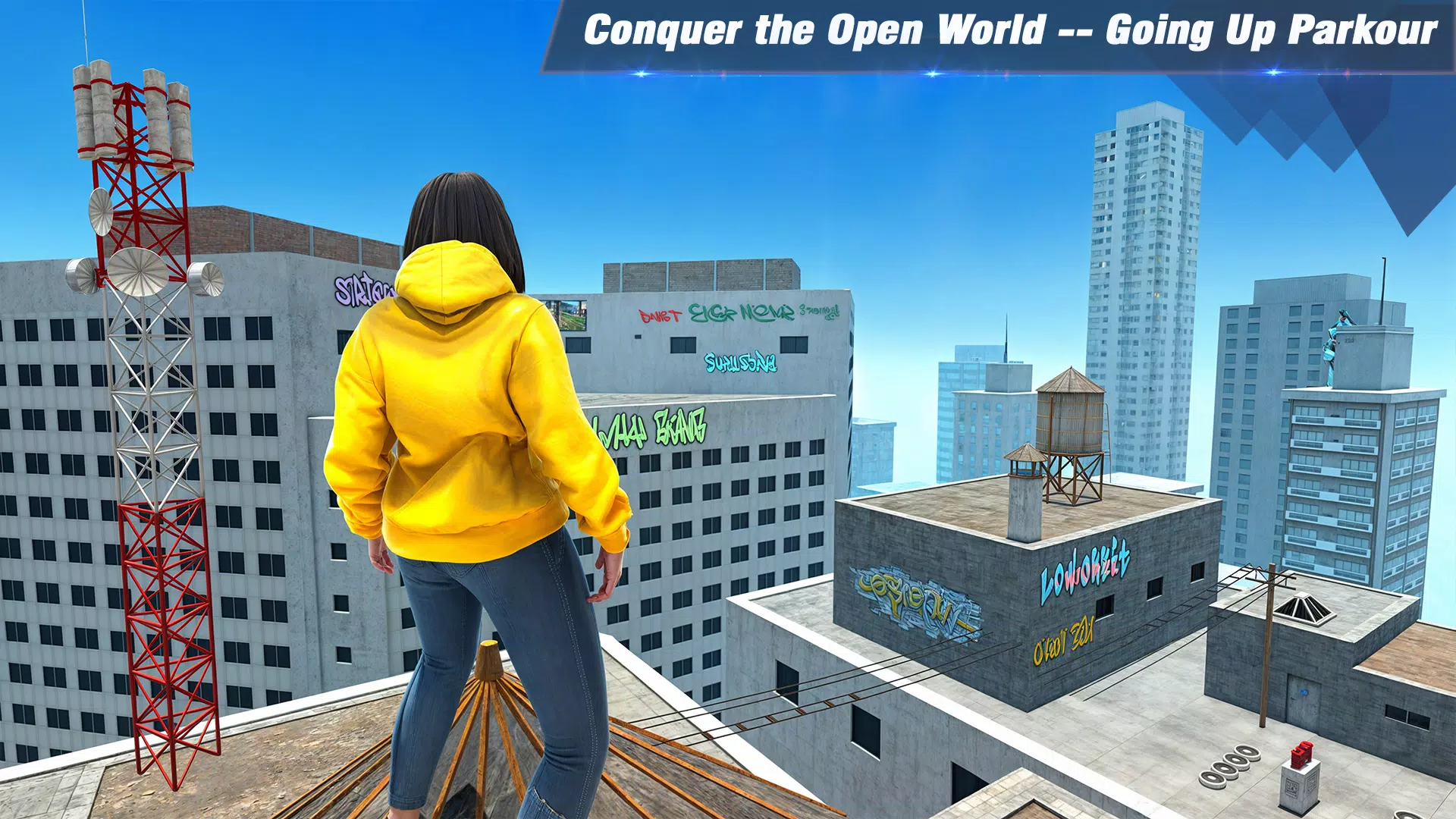 Going Up Parkour Only Rooftop Captura de pantalla 2