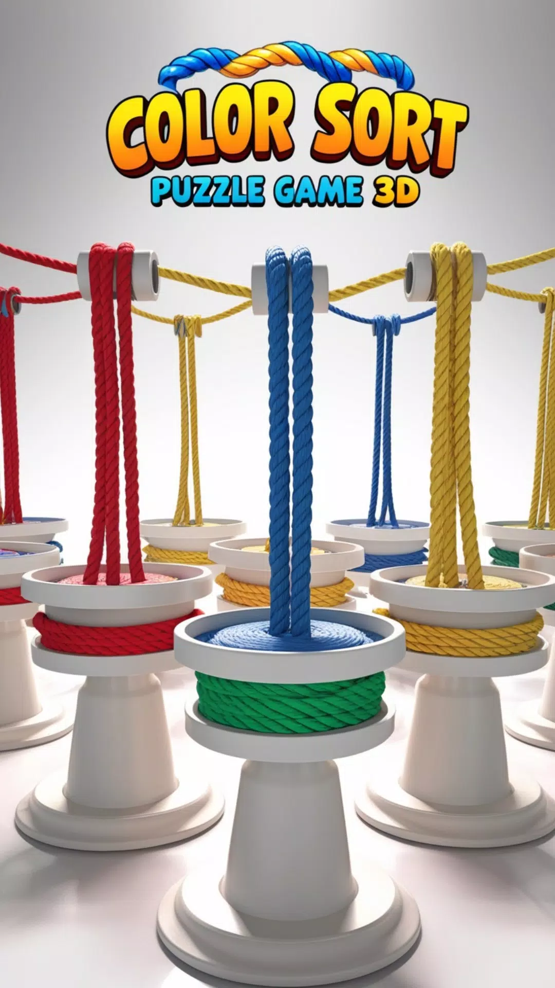 Rope Color Sort Puzzle Game 3D 스크린샷 2