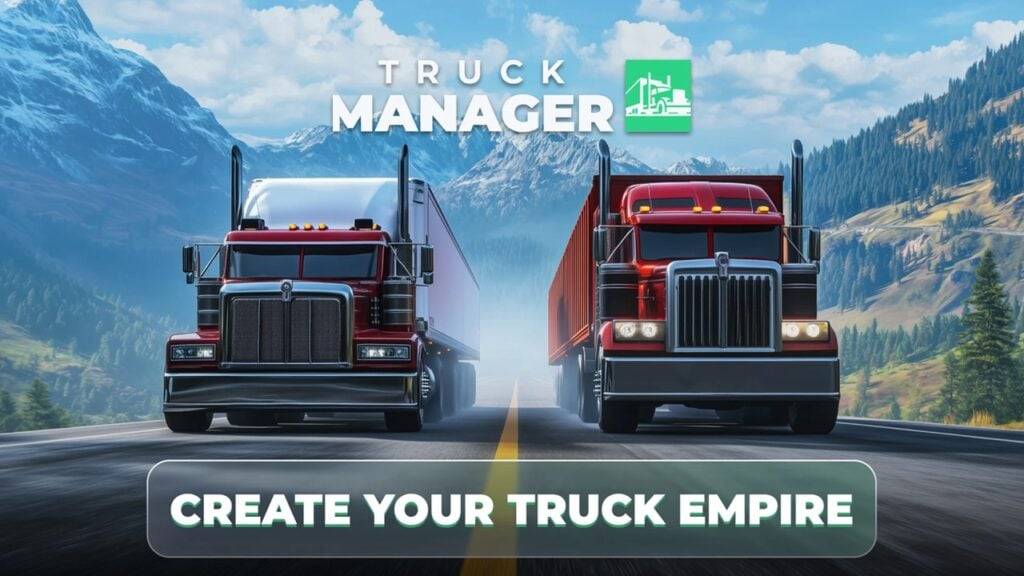 Tycoon Game Truck Manager 2025 op Android met 3D -vrachtwagens