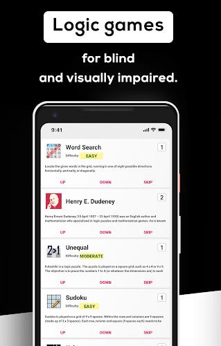 Schermata Games for visually impaired 0