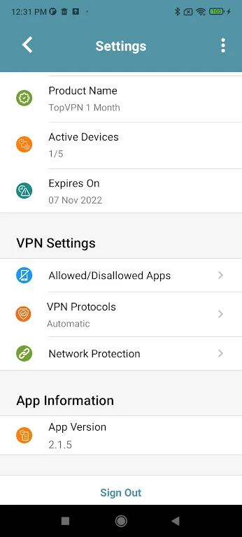 Top Road VPN Screenshot 3