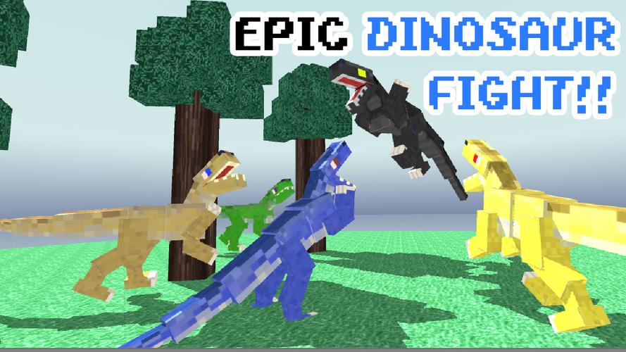 Blocky Dino Park Raptor Attack स्क्रीनशॉट 3