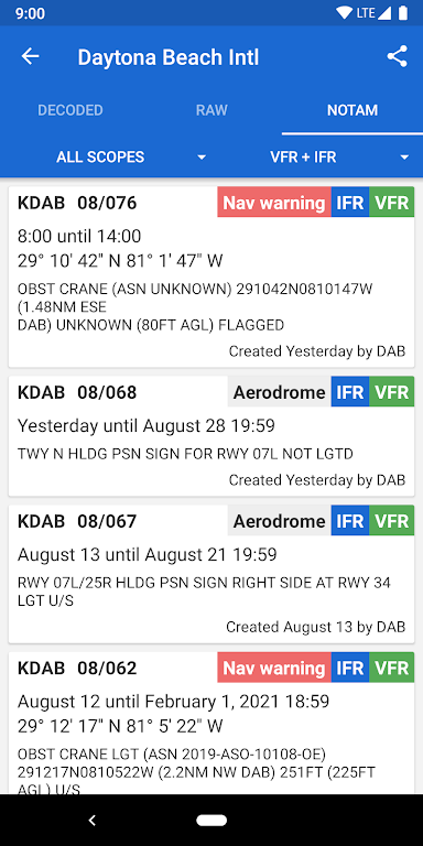 Avia Weather – METAR & TAF Mod 螢幕截圖 3