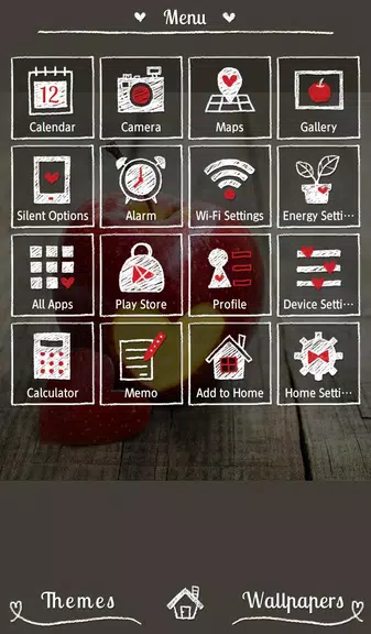 Heart Apple Theme +HOME Captura de pantalla 0