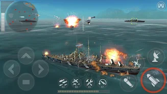 WARSHIP BATTLE:3D World War II स्क्रीनशॉट 1