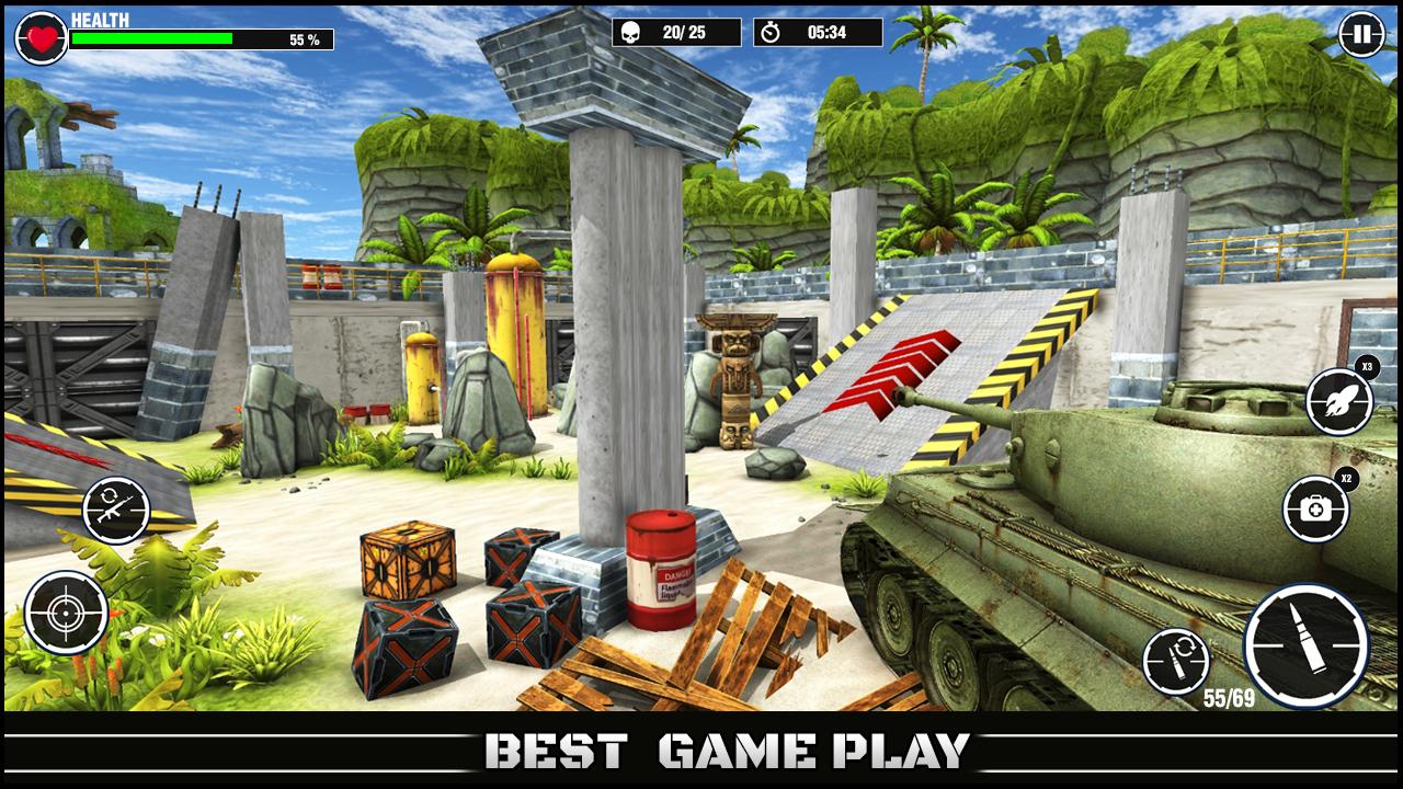 World War Army: Tank War Games 螢幕截圖 1