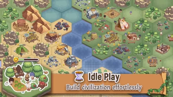 「Pixel Civilization：Age of Pomodoro開発者によって作成されたアイドルゲームの発売」
