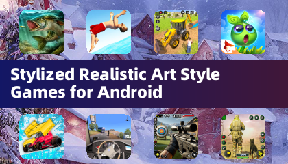 Stilisierte realistische Kunststilspiele für Android