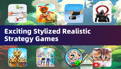 Spannende stilisierte realistische Strategie-Spiele